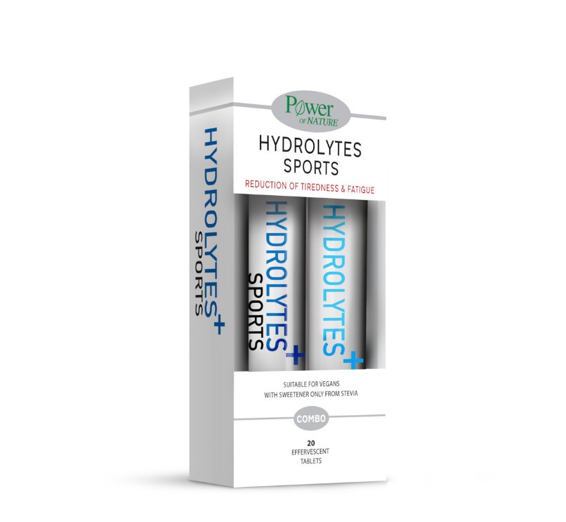 Power Of Nature Hydrolytes Sports Stevia 2x20 αναβράζοντα δισκία