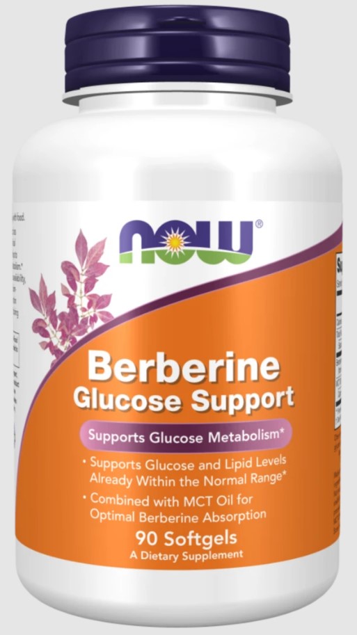Now Foods Berberine Glucose Metabolism Support 400mg 90 Softgels