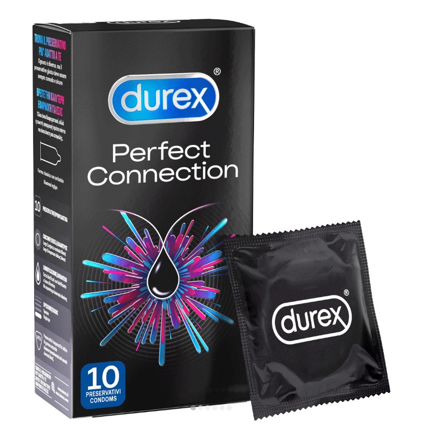 Durex Perfect Connection Προφυλακτικά με Έξτρα Λιπαντικό 10 Τεμάχια