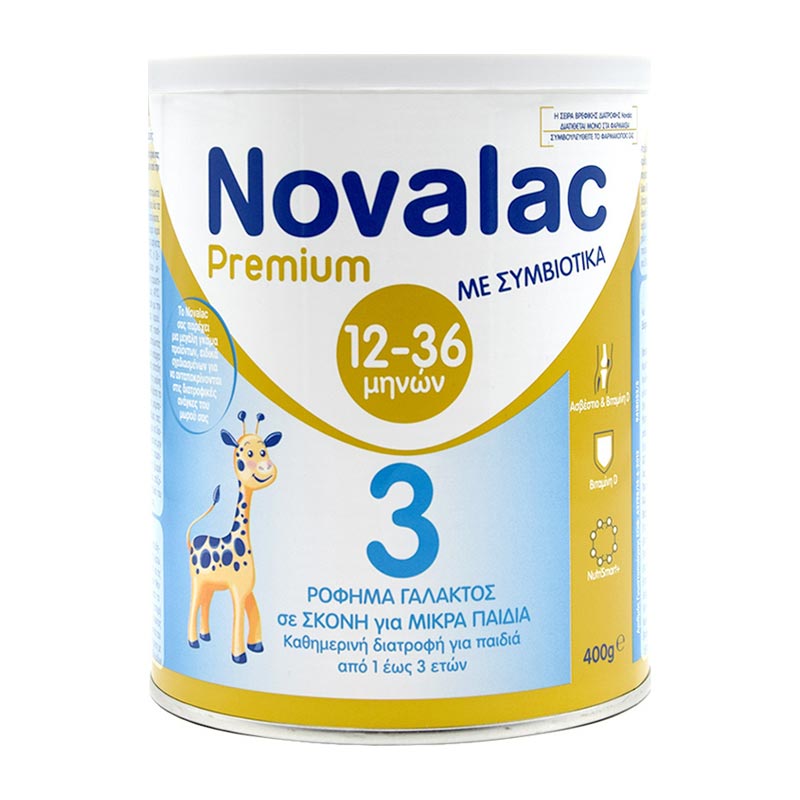 Novalac Premium 3 Ρόφημα Γάλακτος με Συμβιωτικά για Παιδιά από 12 Μηνών 400g