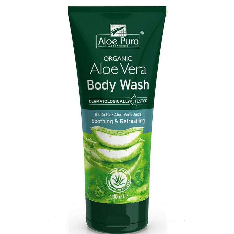 Ενυδατικό Αφρόλουτρο με Αλόη Αloe Vera Body Wash Aloe Pura Optima 200 ml