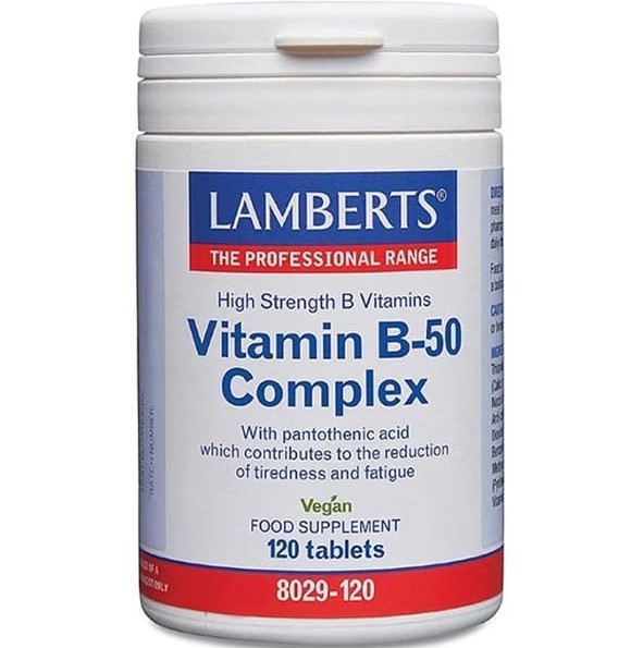 Lamberts Vitamin B-50 Complex, 120 tablets