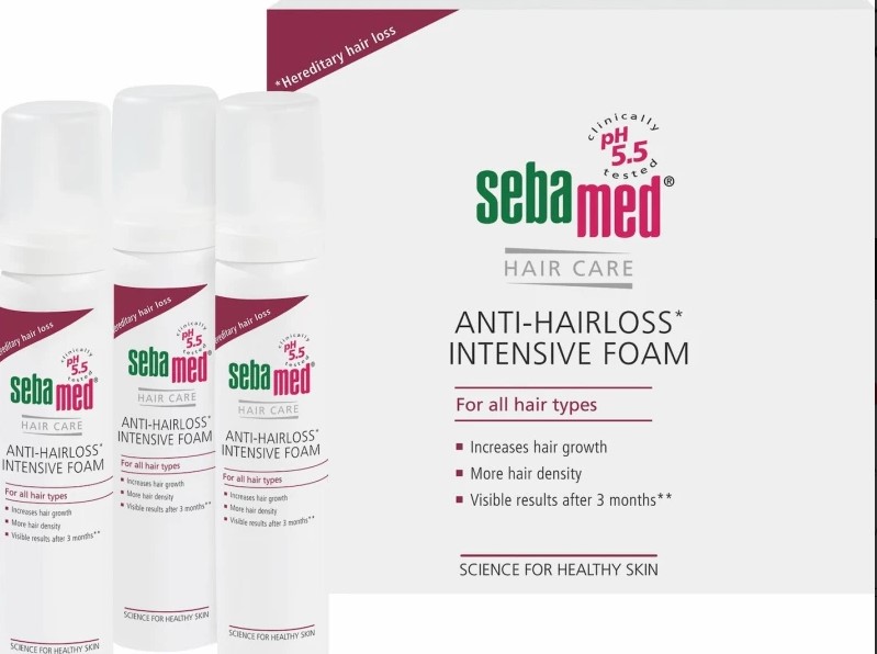 Sebamed PROMO Anti-Hairloss Intensive Foam Αφρός Κατά της Τριχόπτωσης 3x70ml