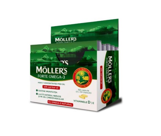 Mollers Forte Omega-3 Μουρουνέλαιο 150 κάψουλες