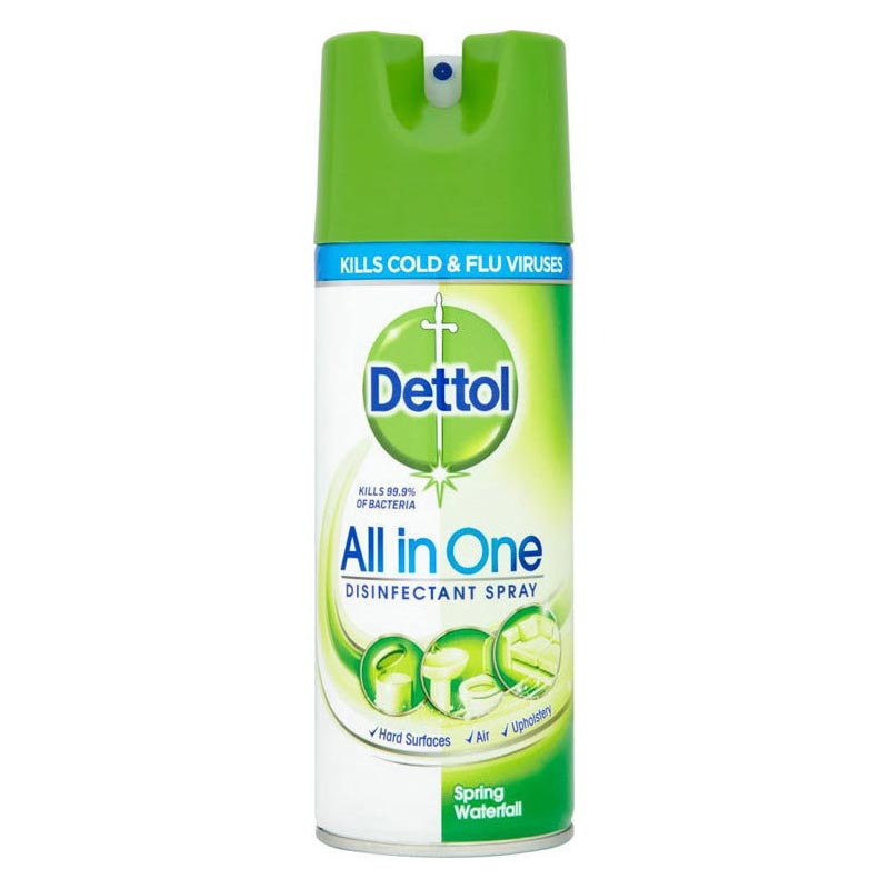 Dettol Spray Spring Waterfall Απολυμαντικό Αντιβακτηριδιακό Σπρέι 400ml