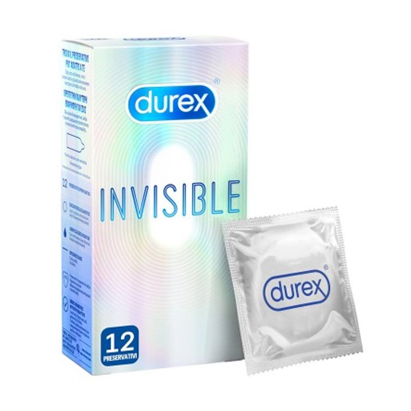 Durex Invisible Προφυλακτικά Εξαιρετικά Λεπτά - 12Τμχ