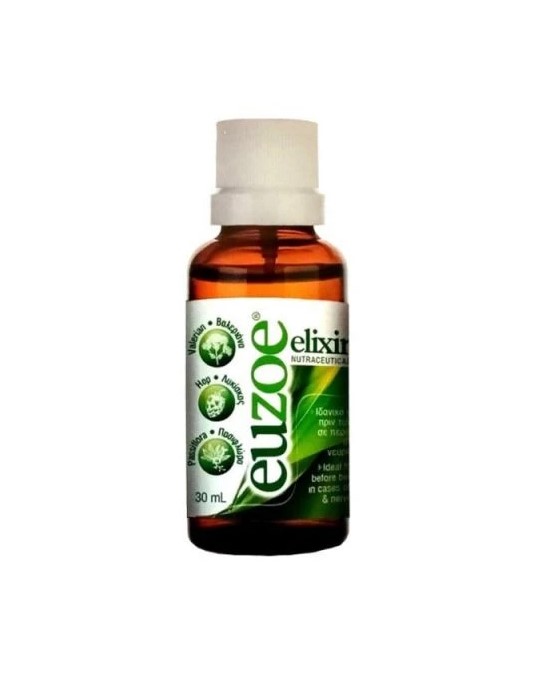 Uni Pharma Euzoe Elixir Φόρμουλα για το Άγχος & την Αϋπνία 30ml