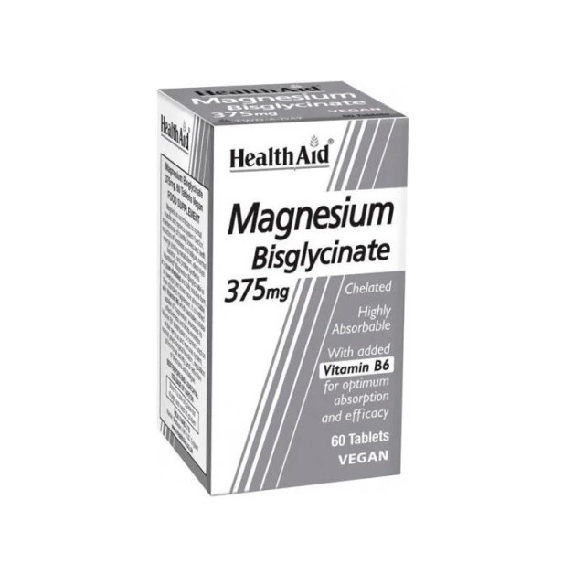 Health Aid Magnesium Bisglycinate 375mg 60 ταμπλέτες