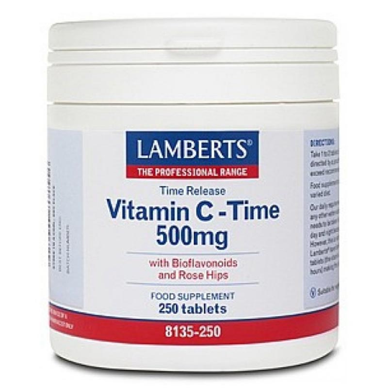 Lamberts Vitamin C-Time Release 500mg, 250 Tabs
