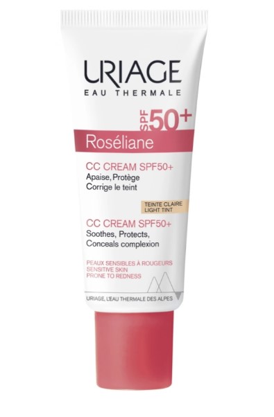 Uriage Roseliane CC Cream SPF50+ Light Tint Ενυδατική Προστατευτική Κρέμα - Διορθώνει τον Τόνο του Δέρματος με Χρώμα 40ml