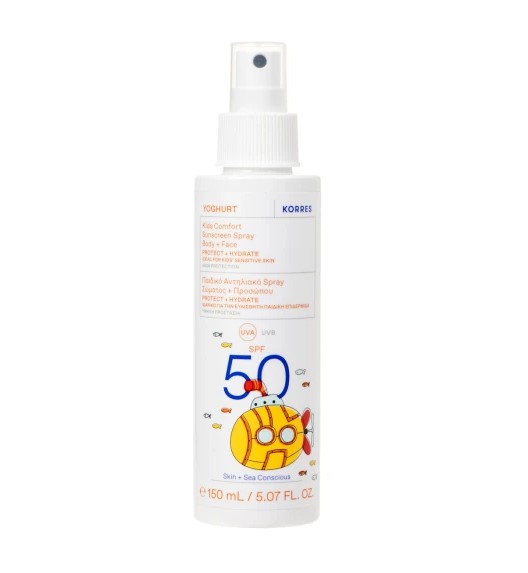 Korres Yoghurt Kids Sunscreen Spray Body & Face SPF50, 150ml