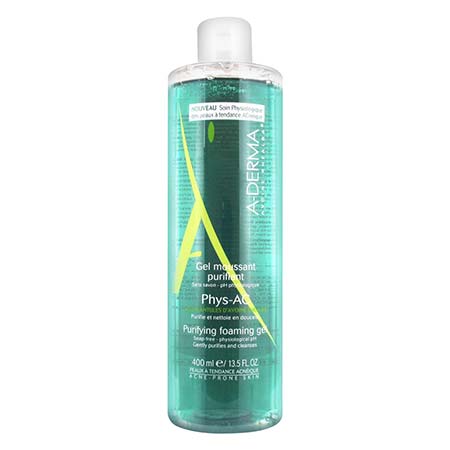 Aderma Phys-AC Purifying Foaming Gel  Τζελ Καθαρισμού Προσώπου Για Επιδερμίδες Με Τάση Ακμής 400ml