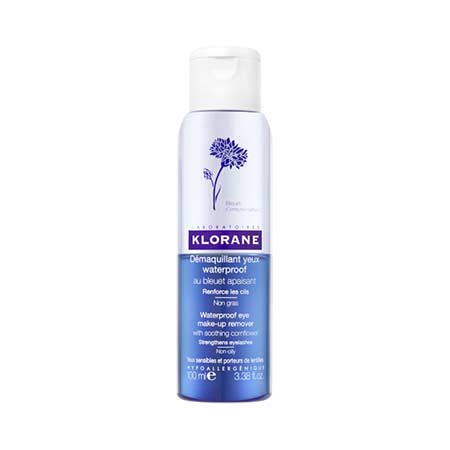 Klorane Waterproof Eye Make-up Remover Λοσιόν Ντεμακιγιάζ Για Αδιάβροχο Μακιγιάζ Ματιών 100ml