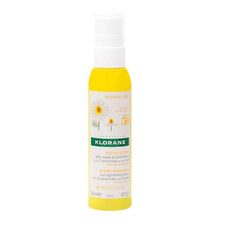 Klorane Blond highlights sun lightening spray με χαμομήλι για χρυσαφένιες ανταύγειες 125ml