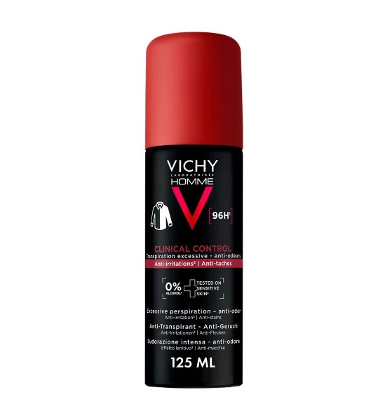 Vichy Homme Clinical Control Deodorant Aerosol 96h 125ml