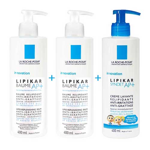 Ultimate Promo Set La Roche Posay Lipikar AP+: Baume 400+400ml & Syndet 400ml