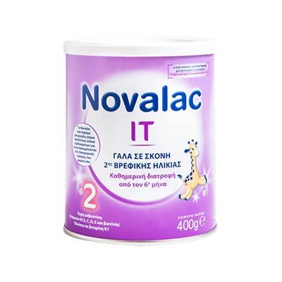 Novalac IT 2 Γάλα Σκόνη 2ης Βρεφικής Ηλικίας από τον 6ο Μήνα 400g