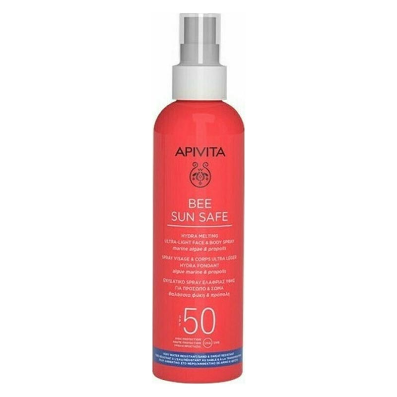 Apivita Bee Sun Safe Ultra-Light Face & Body Spray SPF 50 Ενυδατικό Σπρέι για Πρόσωπο & Σώμα 200ml