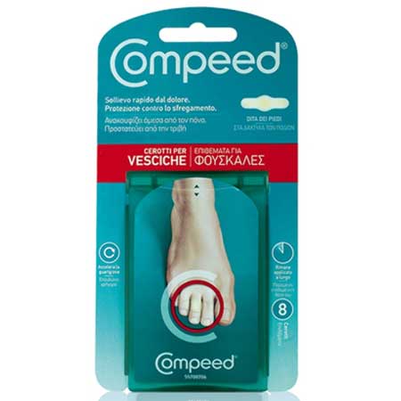 Compeed Επιθέματα για Φουσκάλες στα Δάκτυλα των Ποδιών 8Τεμ.