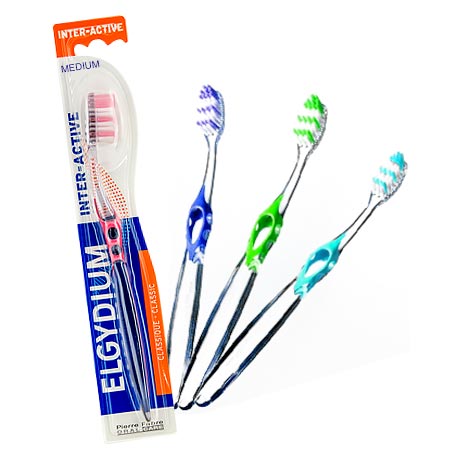 ELGYDIUM Interactive Toothbrush Οδοντόβουρτσα Medium 1τμχ