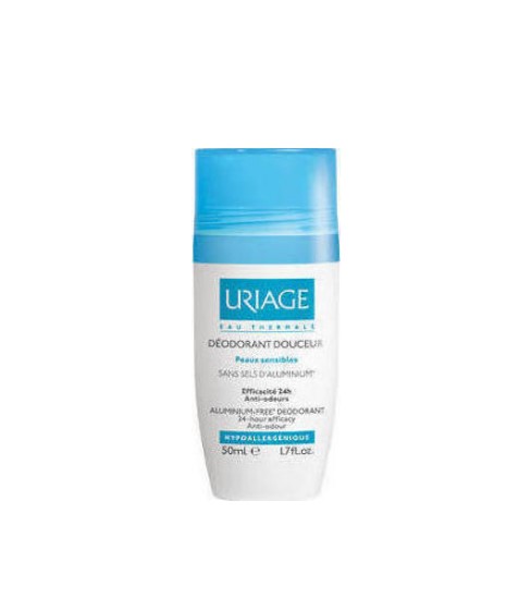 Uriage Deodorant Douceur B, Αποσμητικό Roll-On Χωρίς Ίχνη Αλουμινίου 50ml