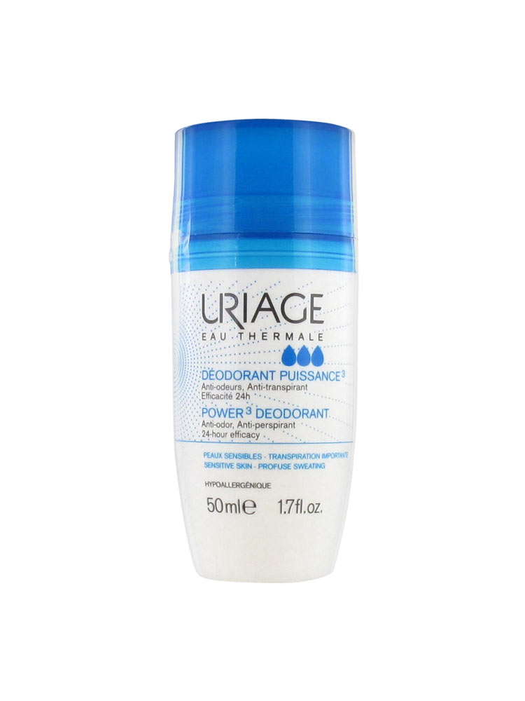 Uriage Deodorant Puissance 3 Υποαλλεργικό Αποσμητικό Roll On, 50ml