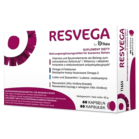 Thea Pharma Resvega Συμπλήρωμα Διατροφής για τη Διατήρηση της Φυσιολογικής Όρασης 60caps