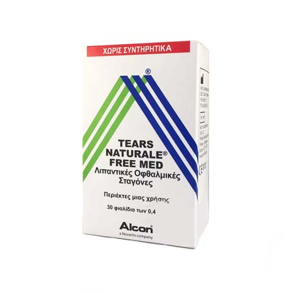 Alcon Tears Naturale FREE Med Οφθαλμικές Σταγόνες σε περιέκτες μιας Χρήσης 30 x 0.4ml