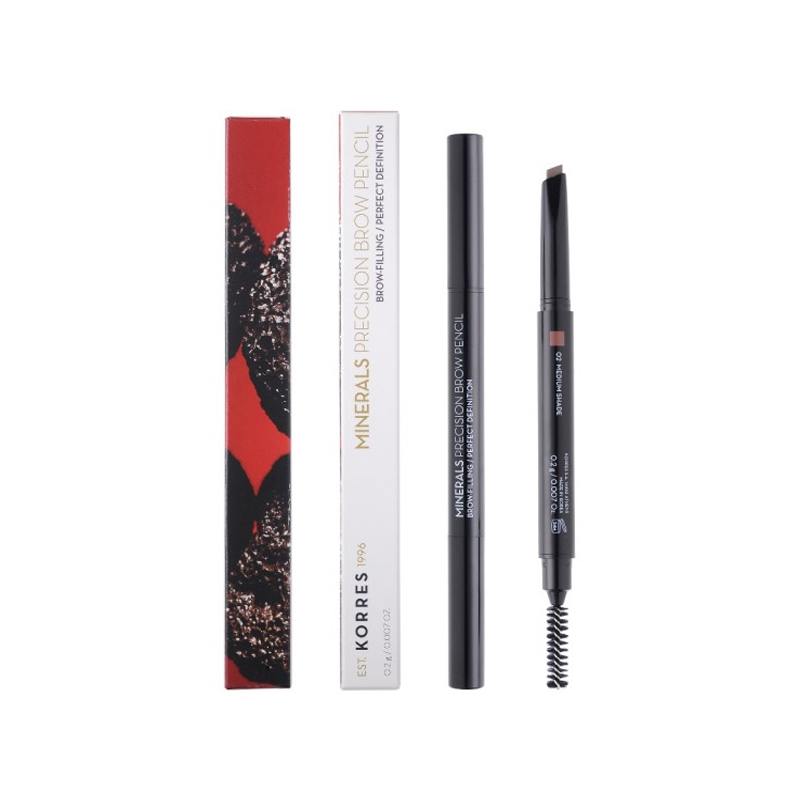 Korres Minerals Precision Brow Pencil, Μολύβι Φρυδιών 02 Medium Shade