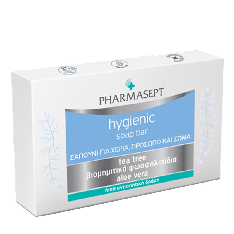 Pharmasept Hygienic Soap Bar Σαπούνι για Χέρια Πρόσωπο & Σώμα 100g.