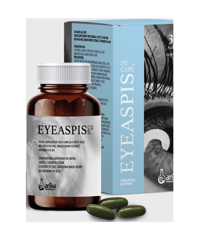 Aniva Eyeaspis Dry Eye 30caps (Συμπλήρωμα Διατροφής για την Ξηροφθαλμία)