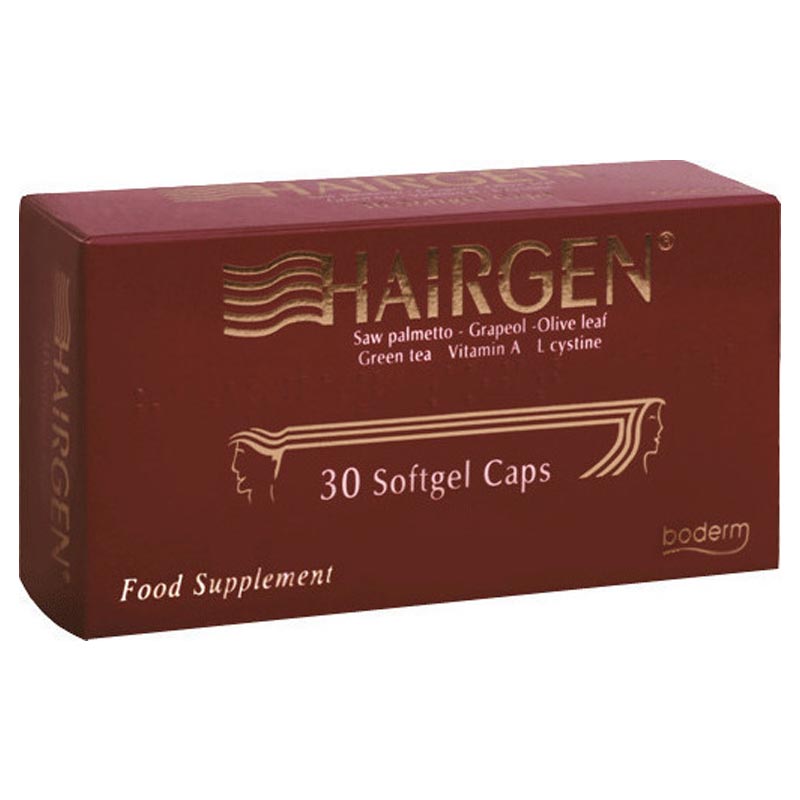 Boderm Hairgen Συμπλήρωμα Διατροφής κατά της Τριχόπτωσης, 30 μαλακές κάψουλες