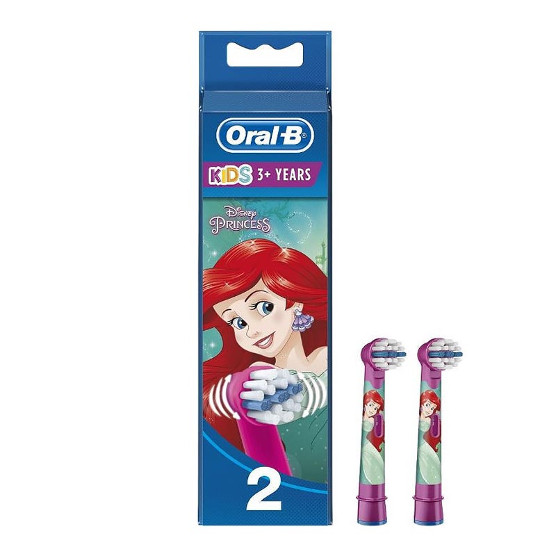 Oral-B Stages Kids 3+ Power Πριγκίπισσες (2τμχ) - Ανταλλακτικά Ηλεκτρικής Οδοντόβουρτσας για παιδιά