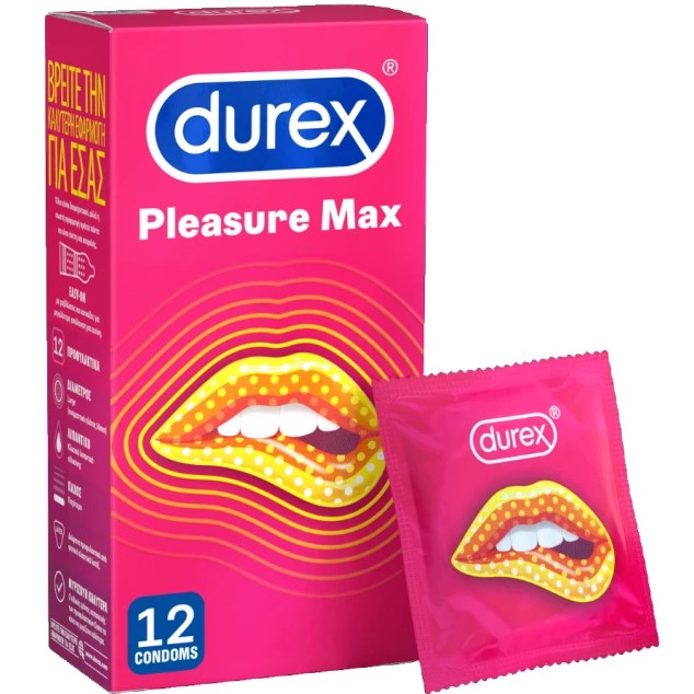 Durex Προφυλακτικά Pleasuremax με Ραβδώσεις 12τμχ