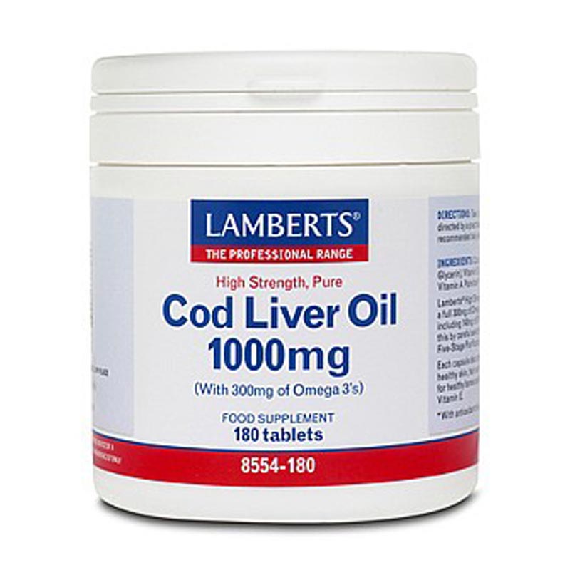 Lamberts Cod Liver Oil 1000mg 180 caps