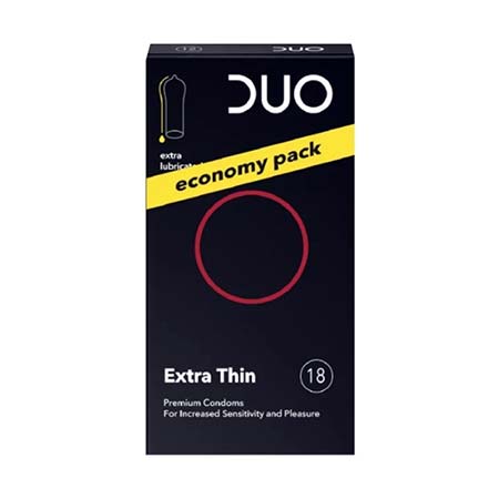 Duo Extra Thin Προφυλακτικά Πολύ Λεπτά 18 τμχ
