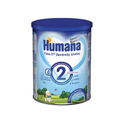 Humana Optimum 2 γάλα 2ης βρεφικής ηλικίας 6+, 350gr