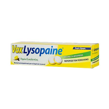 Vox Lysopaine με Γεύση Λεμόνι-Ευκάλυπτος 18tabs