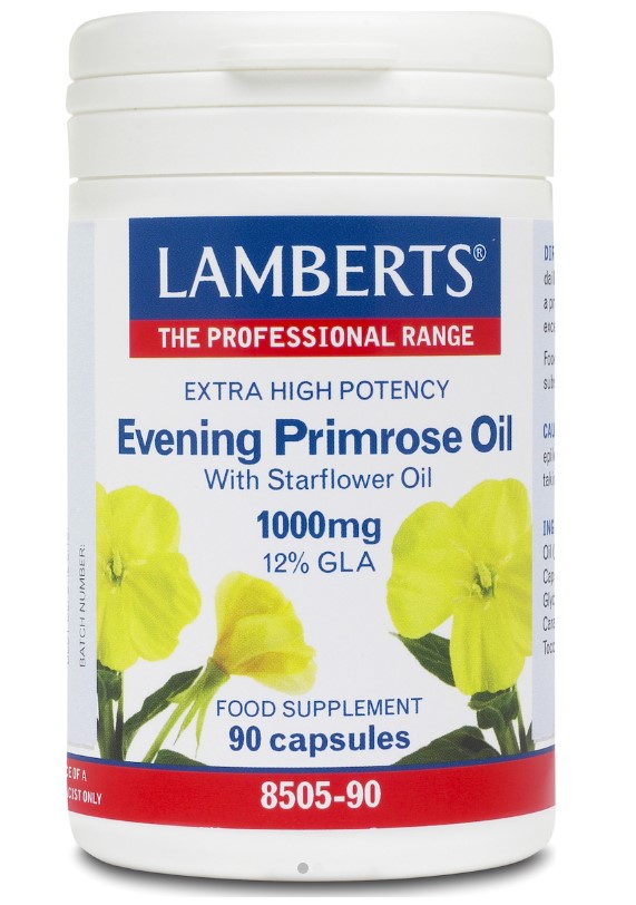 Lamberts Evening Primrose Oil with Starflower Oil 1000mg (Ωμέγα 6) 90 Κάψουλες
