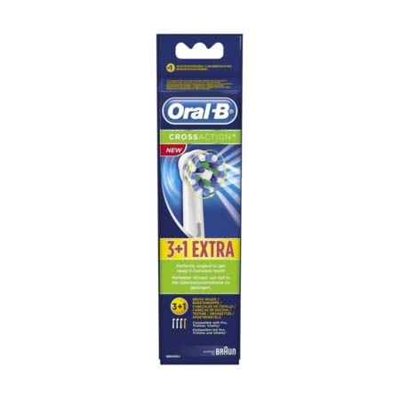 Oral-B Ανταλλακτικά Για Οδοντόβουρτσες Oral B Cross Action 3+1 Δώρο