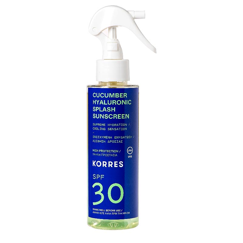 Korres Cucumber Hyaluronic Splash Sunscreen SPF30 150ml