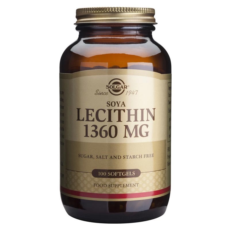 SOLGAR LECITHIN 1360mg 100 softgels