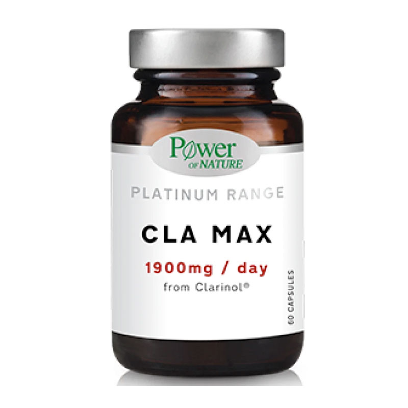 Power Of Nature Platinum Range CLA Max 1900mg / Day Συμπλήρωμα Διατροφής για την Καύση Λίπους 60 Κάψουλες