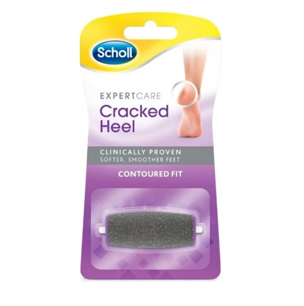 Scholl ExpertCare Cracked Heel Contoured Fit Ανταλλακτικό Ηλεκτρικής Λίμας για Σκασμένες Φτέρνες 1τμχ