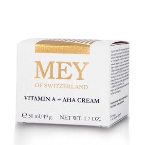 Mey Vitamin A + AHA Cream 50ml Κρέμα Αντιγήρανσης για Ξηρές Επιδερμίδες