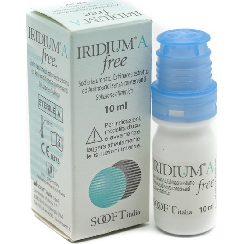 Iridium A Free Οφθαλμικές Σταγόνες για την Προστασία του Επιθήλιου του Κερατοειδούς, 10ml