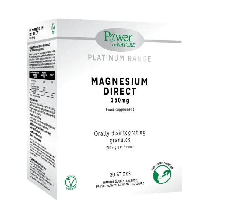 Power Health Platinum Range Magnesium Direct 350mg 30 Sticks