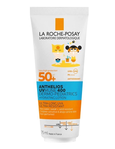 La Roche Posay Dermo-Pediatrics Anthelios UVMune400 Lait Hydratant Spf50+, 75ml