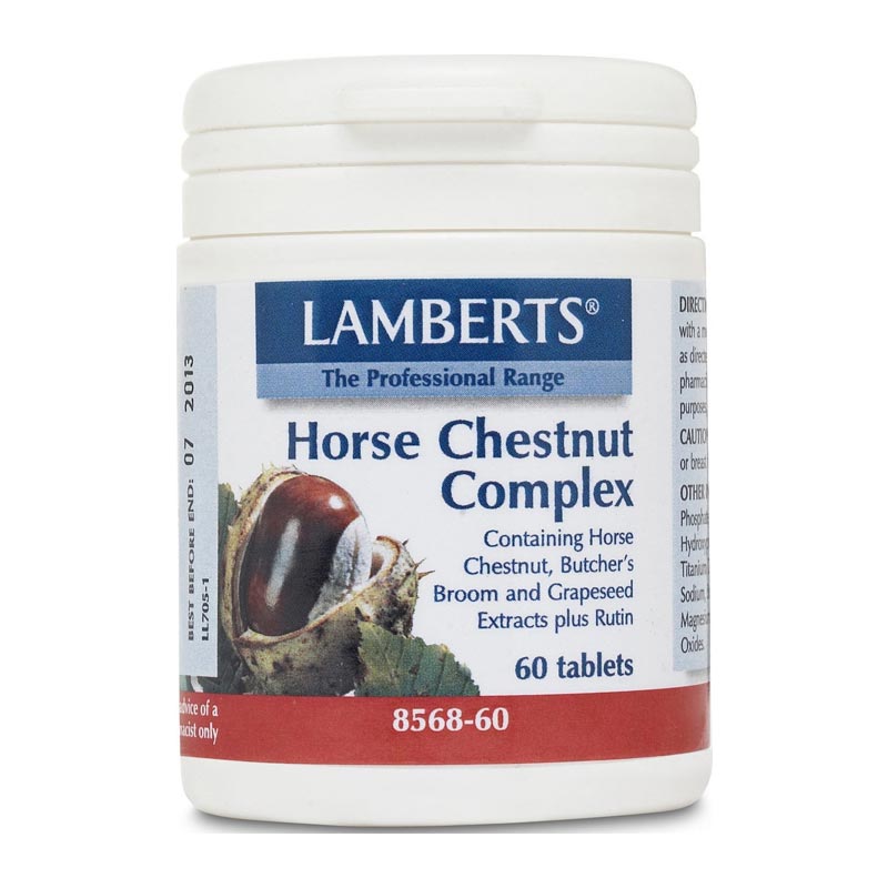 Lamberts Horse Chestnut Complex, Σκεύασμα με Εκχυλίσματα Βοτάνων 60 ταμπλέτες