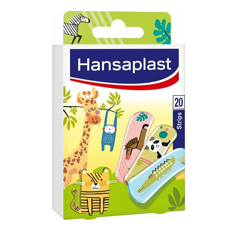 Hansaplast Kids Επιθέματα Παιδικά με Σχέδιο Animals, 20τμχ
